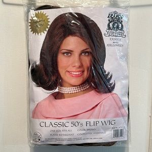 50s Classic Brown Flip Wig NWT Never Worn!